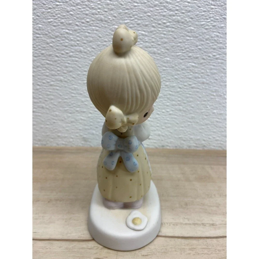 Vtg 1979 Precious Moments Eggs Over Easy Porcelain Figurine E-3118 - Picture 4 of 9